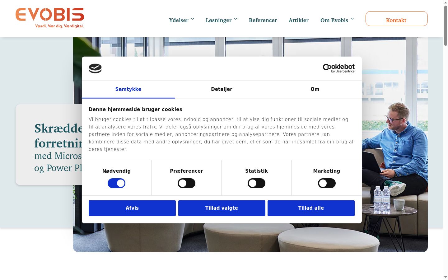 Screenshot van de toestemmingsbanner zoals getoond vóór enige interactie