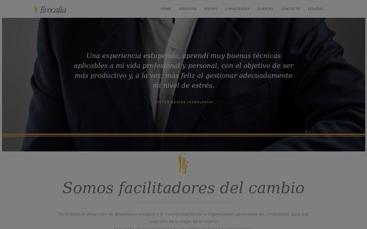 Screenshot of evocalia.com