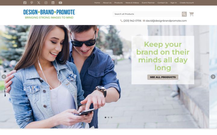 Screenshot of evocativepromotions.com