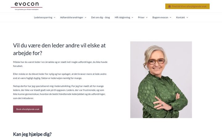Zrzut ekranu evocon.dk