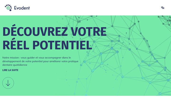 Screenshot of evodent.fr