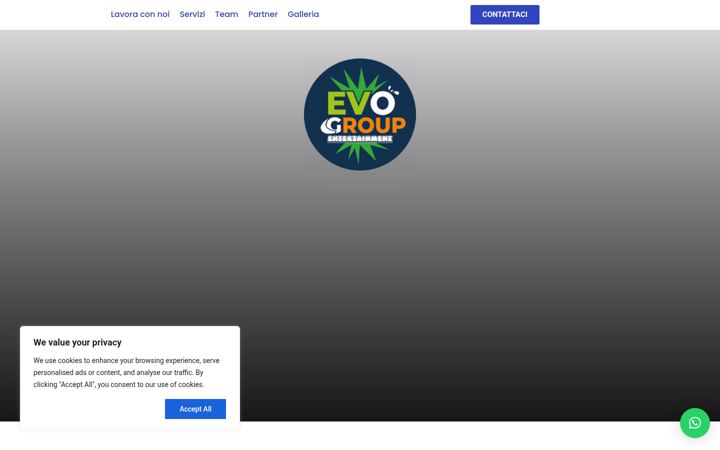 Екранна снимка на evogroupentertainment.it