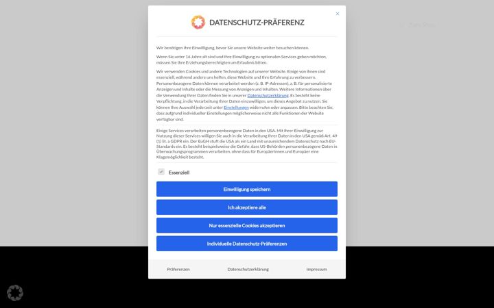 Screenshot of evoke-wear.de