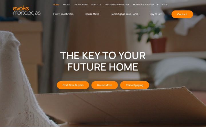 Screenshot of evokemortgages.co.uk
