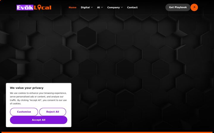 Screenshot of evoklocal.com
