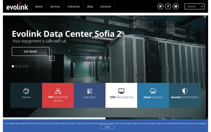 Screenshot of evolink.net