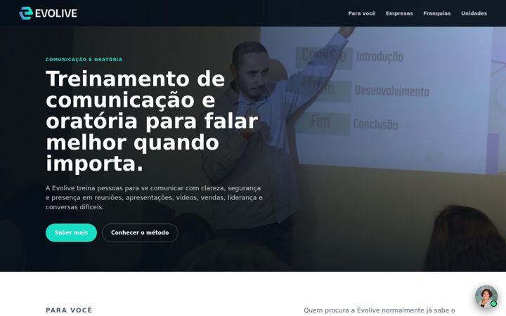 Screenshot of evolive.com.br