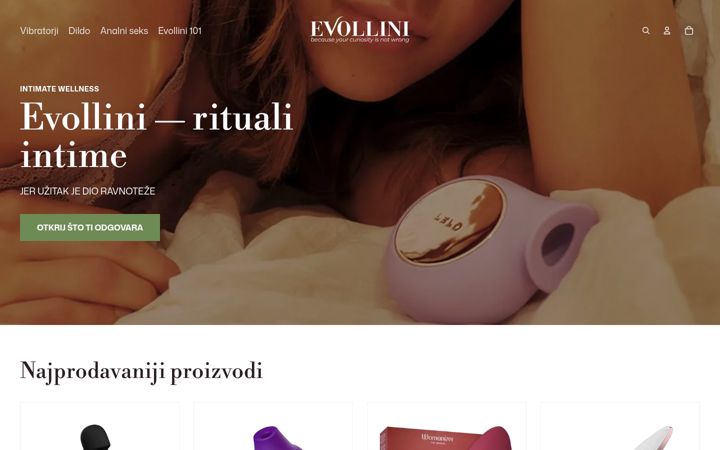 Screenshot του evollini.si