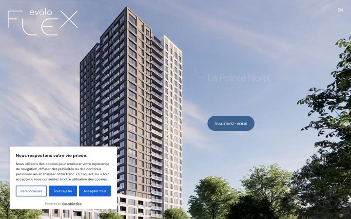 Screenshot of evoloflex.ca