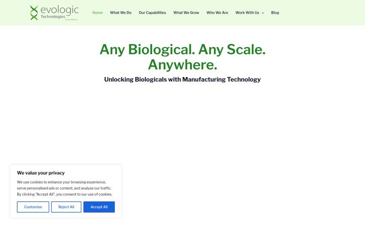 Screenshot of evologic.at
