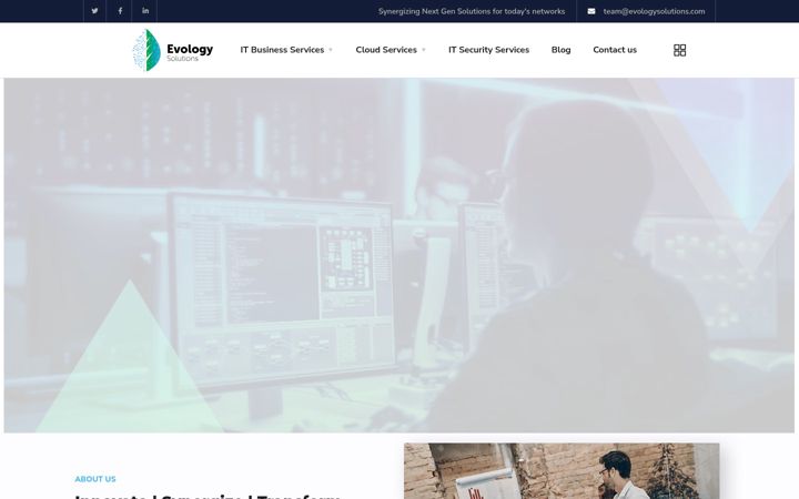 Screenshot of evologysolutions.com