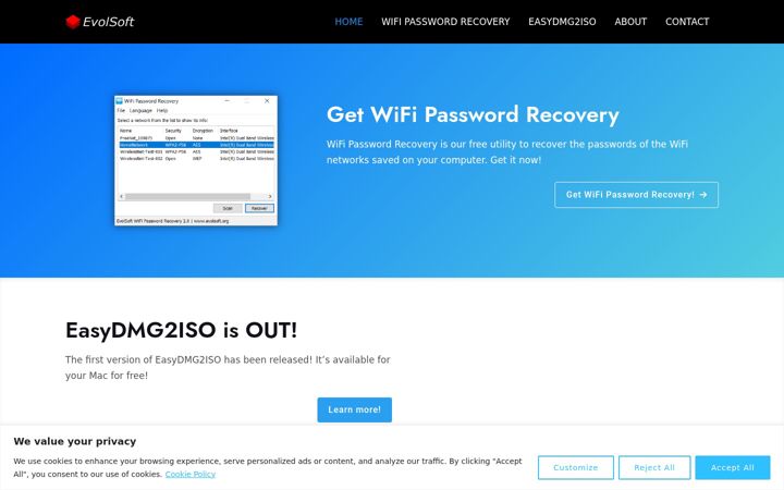 Screenshot of evolsoft.org