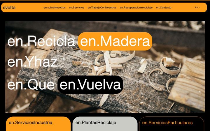 Екранна снимка на evolta-recicla.pt