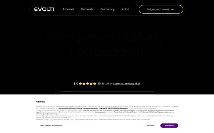 Ekrānuzņēmums no evolti.de