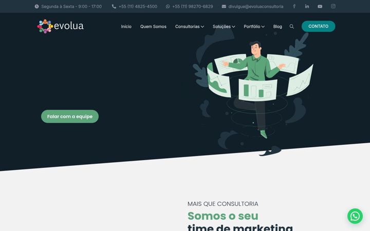Screenshot ta' evoluaconsultoria.com.br