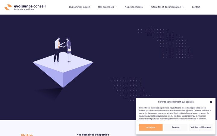 Screenshot of evoluance.com
