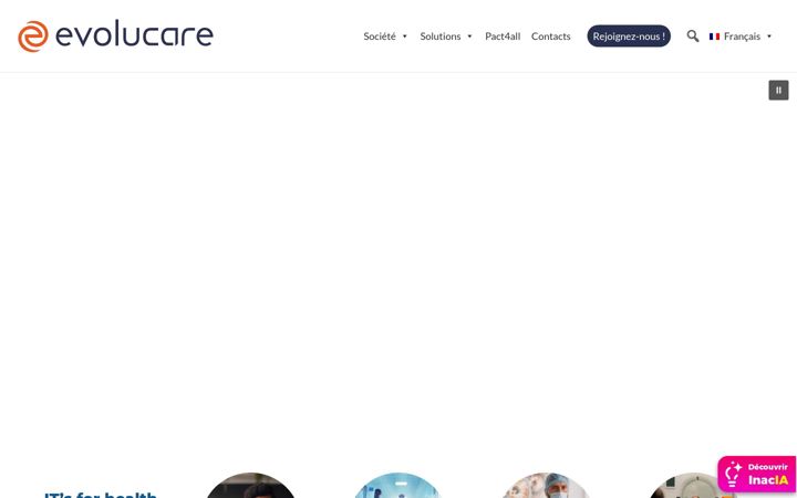 Screenshot of evolucare.com