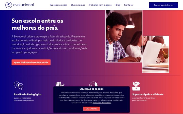 Screenshot of evolucional.com.br