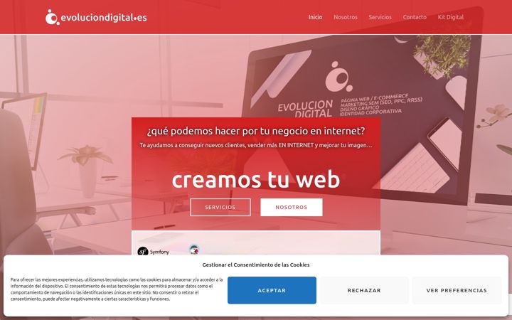 Zrzut ekranu evoluciondigital.es