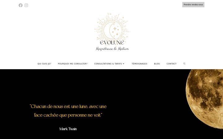 Screenshot of evolunemedium.fr