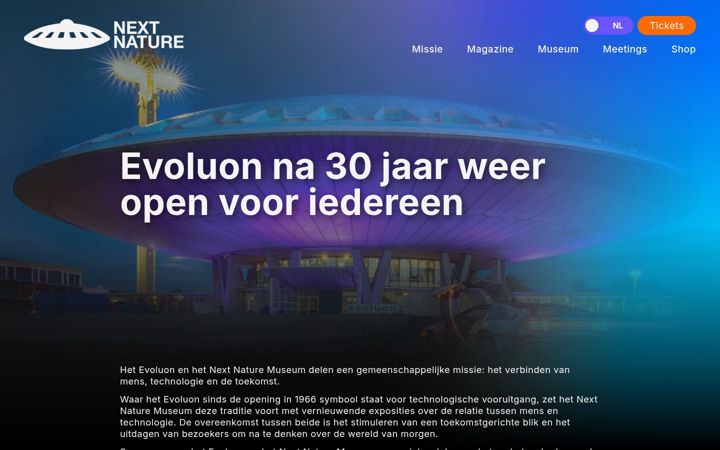 Screenshot of evoluon.com