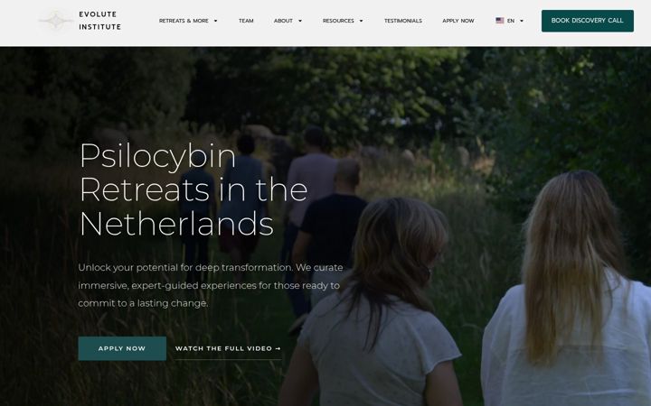 Screenshot of evolute-institute.com