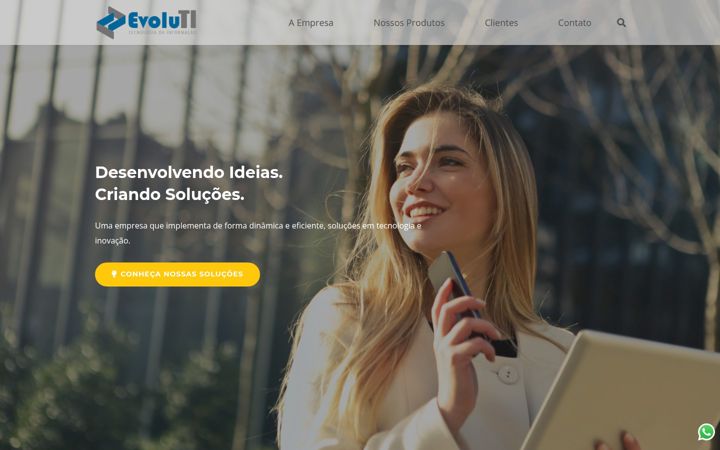 Screenshot of evoluti.net.br
