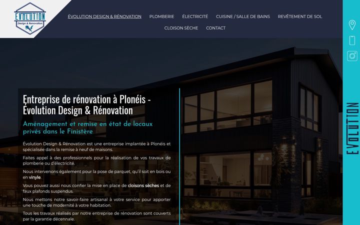 Screenshot of evolution-design-renovation.fr