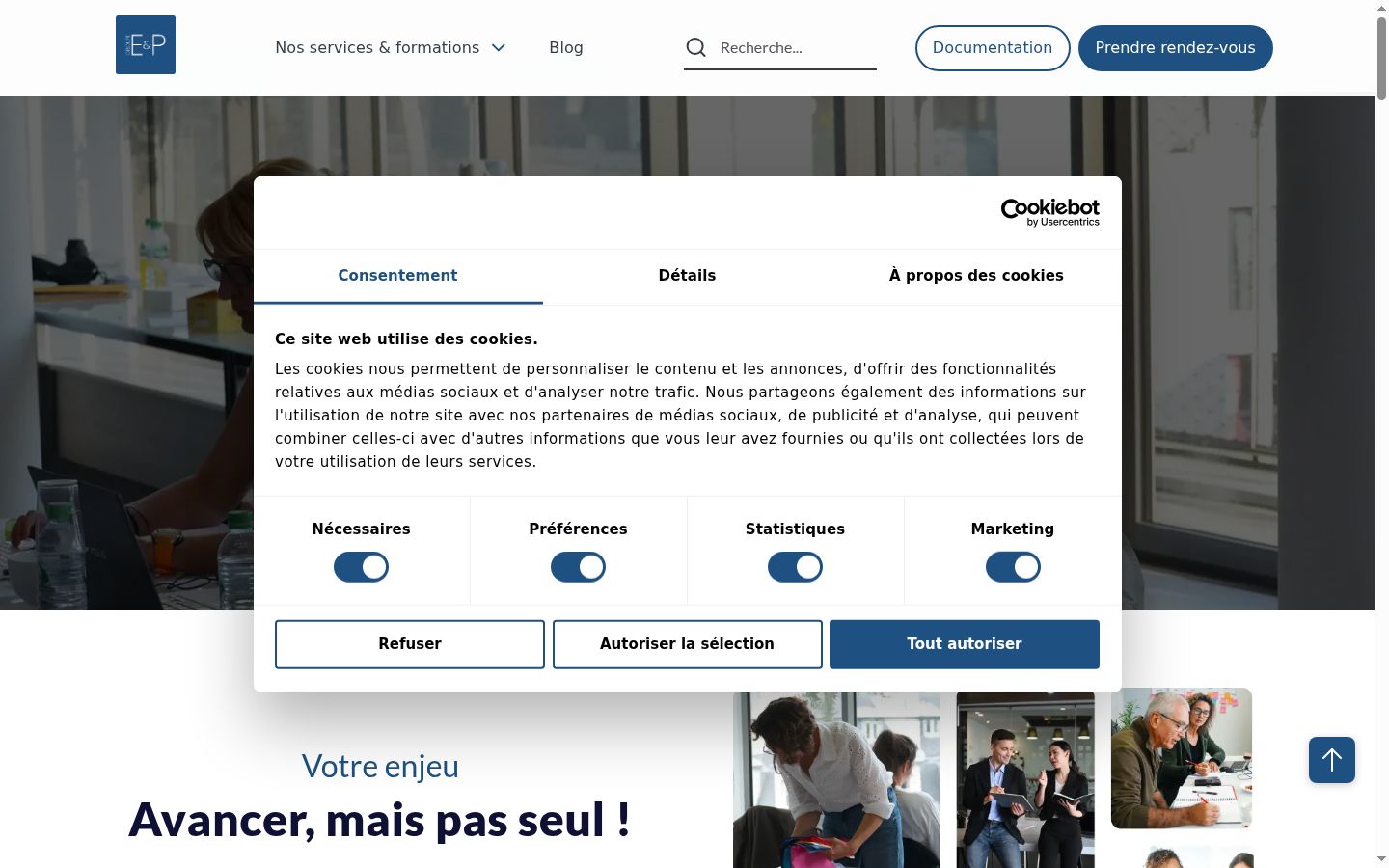 Sutikimo reklamjuostės, rodytos prieš bet kokią sąveiką, ekrano kopija