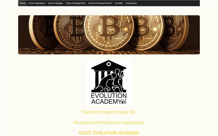Screenshot of evolutionacademy.it