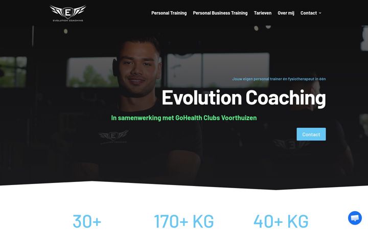 Screenshot of evolutioncoaching.nl