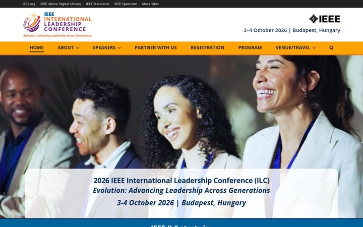 Screenshot of evolutionconference.ieee.org