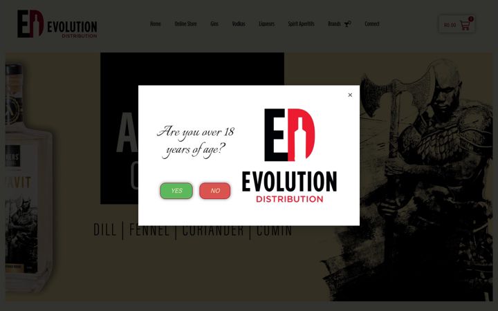 Képernyőkép: evolutiondistribution.co.za