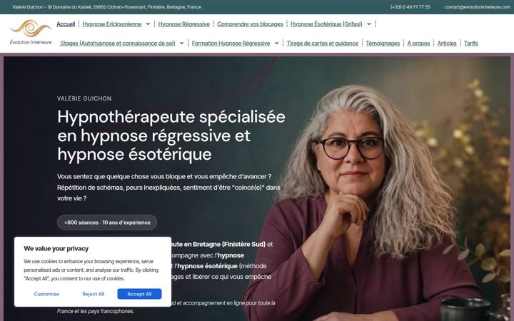 Screenshot of evolutioninterieure.com