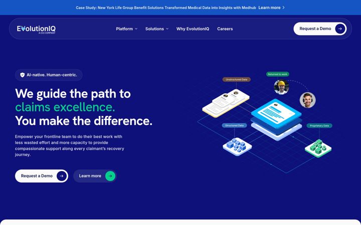 Screenshot of evolutioniq.com