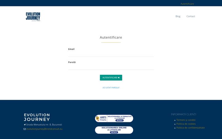 Screenshot of evolutionjourney.eu