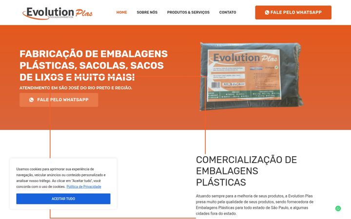Screenshot of evolutionplas.com.br
