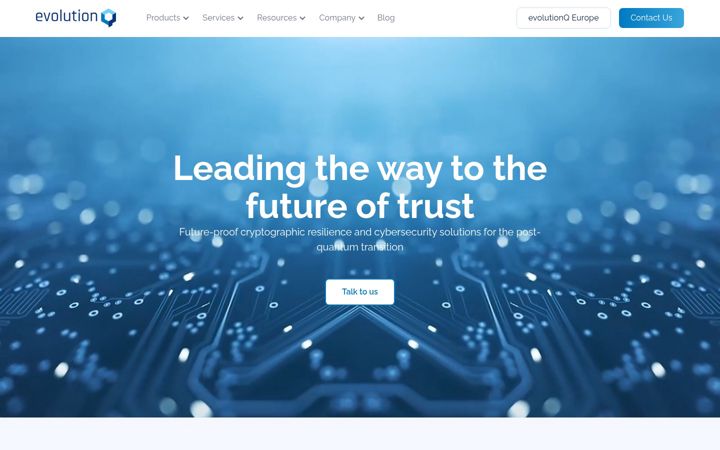 Screenshot of evolutionq.com