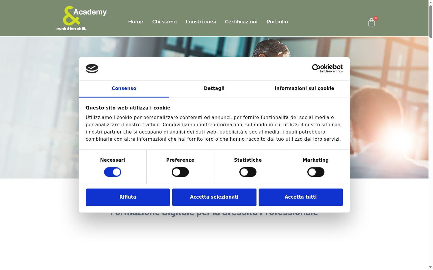 Sutikimo reklamjuostės, rodytos prieš bet kokią sąveiką, ekrano kopija