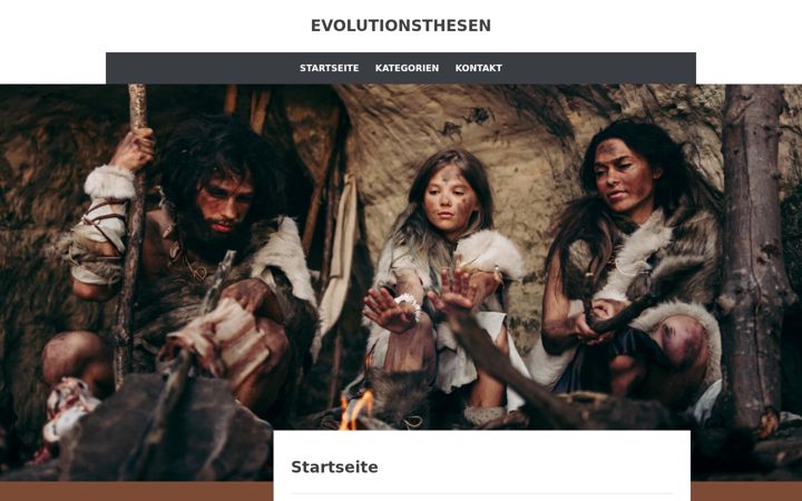 Screenshot of evolutionsthesen.de