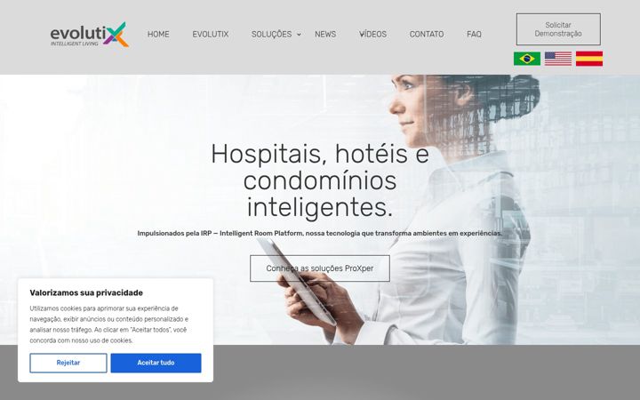 Zrzut ekranu evolutix.com.br