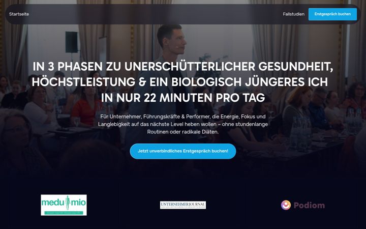 Screenshot of evolve-health.de