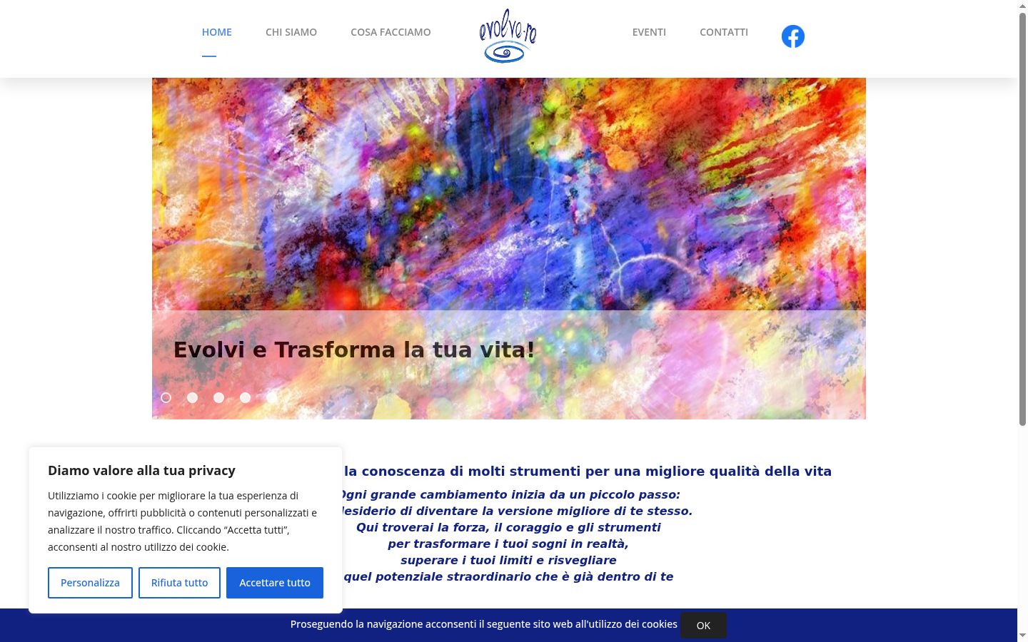 Screenshot tal-banner tal-kunsens muri qabel kwalunkwe interazzjoni