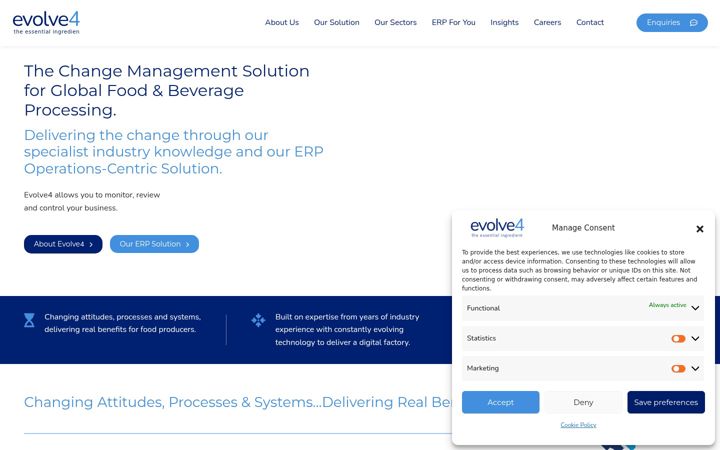 Screenshot of evolve4.com