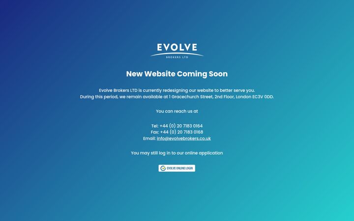 Screenshot of evolvebrokers.co.uk