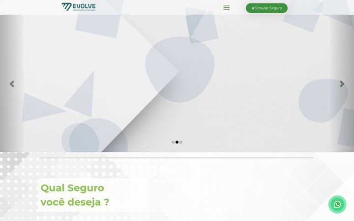 Screenshot of evolvecorretora.com.br