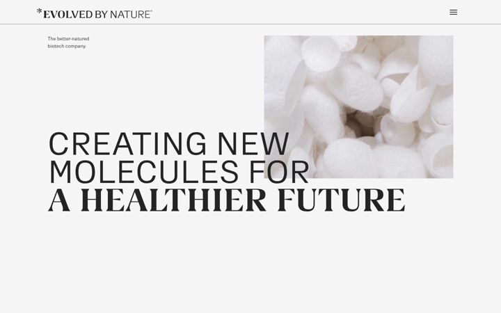 Screenshot of evolvedbynature.com