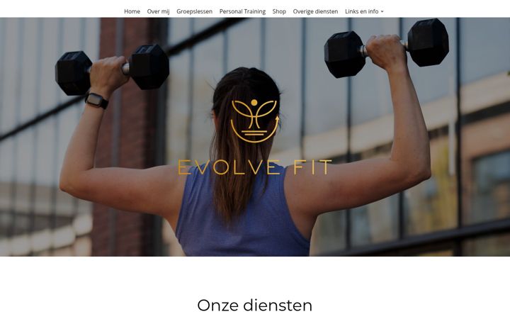 Screenshot of evolvefit.nl