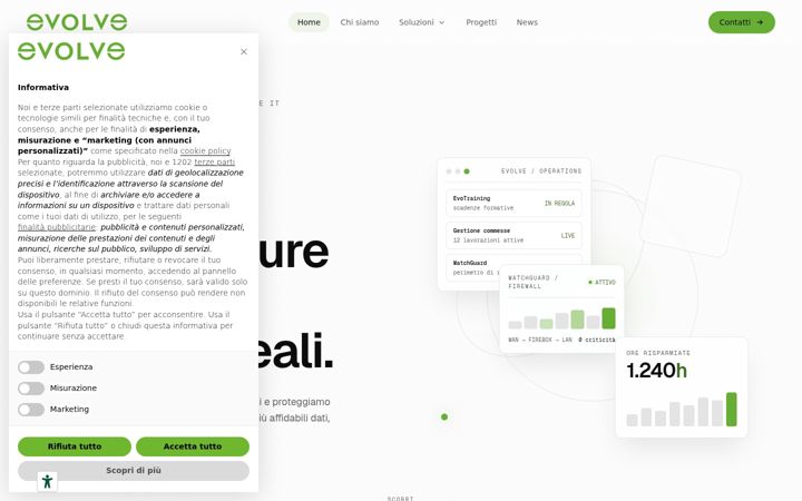 Screenshot of evolvestudio.it