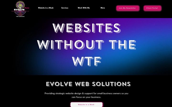 Screenshot of evolveweb.solutions
